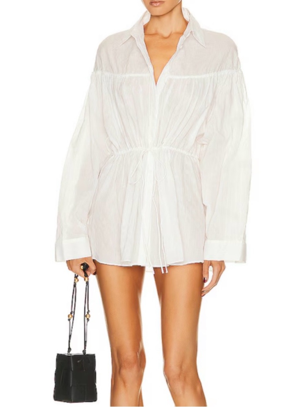 Matteau Embroidered Drawcord Tunic